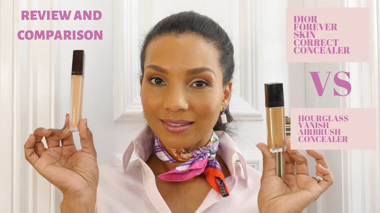 NEW!!! DIOR FOREVER SKIN CONCEALER REVIEW AND COMPARISON TO HOURGLASS VANISH AIRBRUSH CONCEALER
