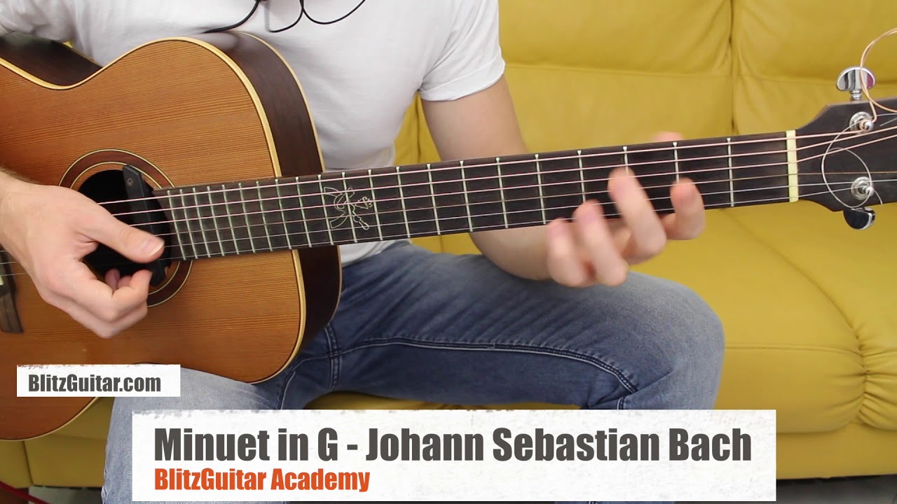 Minuet in G major Johann Sebastian Bach | BlitzGuitar Academy New Module