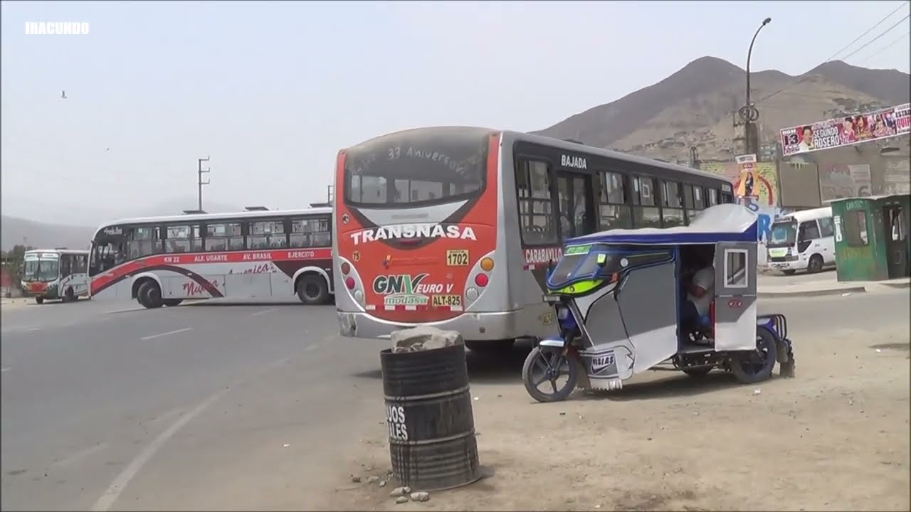 Llegando al paradero final de la  empresa NUEVA AMERICA S.A. en Carabayllo km 24 - Av. Tupac Amaru