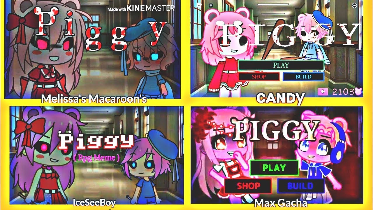 RPG meme Piggy | Melissa's Macaroon's VS Candy VS IceSeeBoy VS Max Gacha