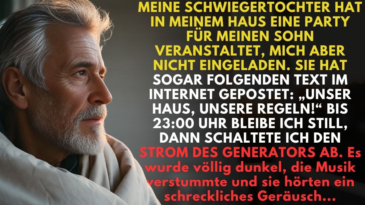 Meine Schwiegertochter verbot mir die Party auf meinem Hof. Was ich dann tat, beendete ihr Grinsen.