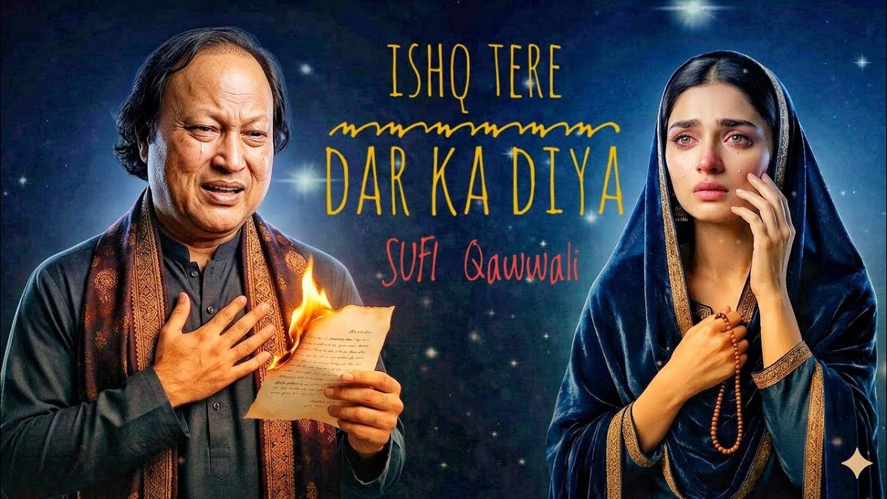 इश्क़ की रूहानी जुदाई  💔 ( عشق تیرے ڈار کا دیا )| Sufi Qawwali | Heart