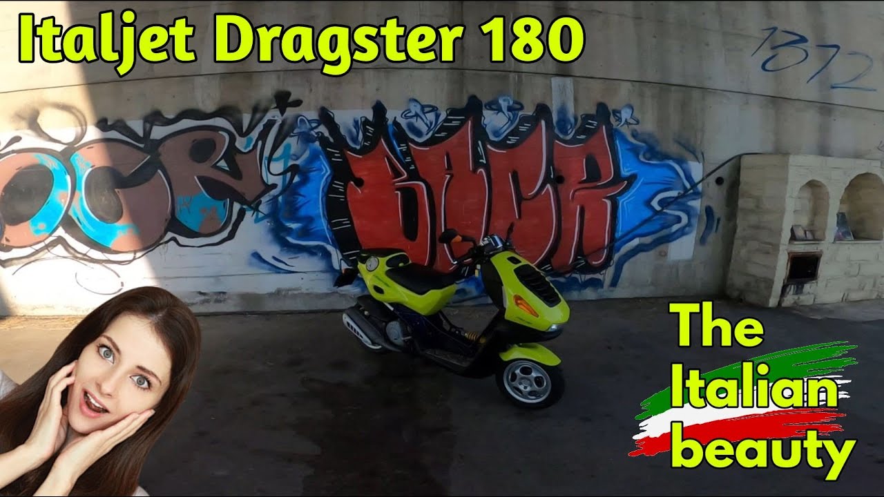 Ride the Italjet Dragster 180cc 2 stroke , The Italian beauty