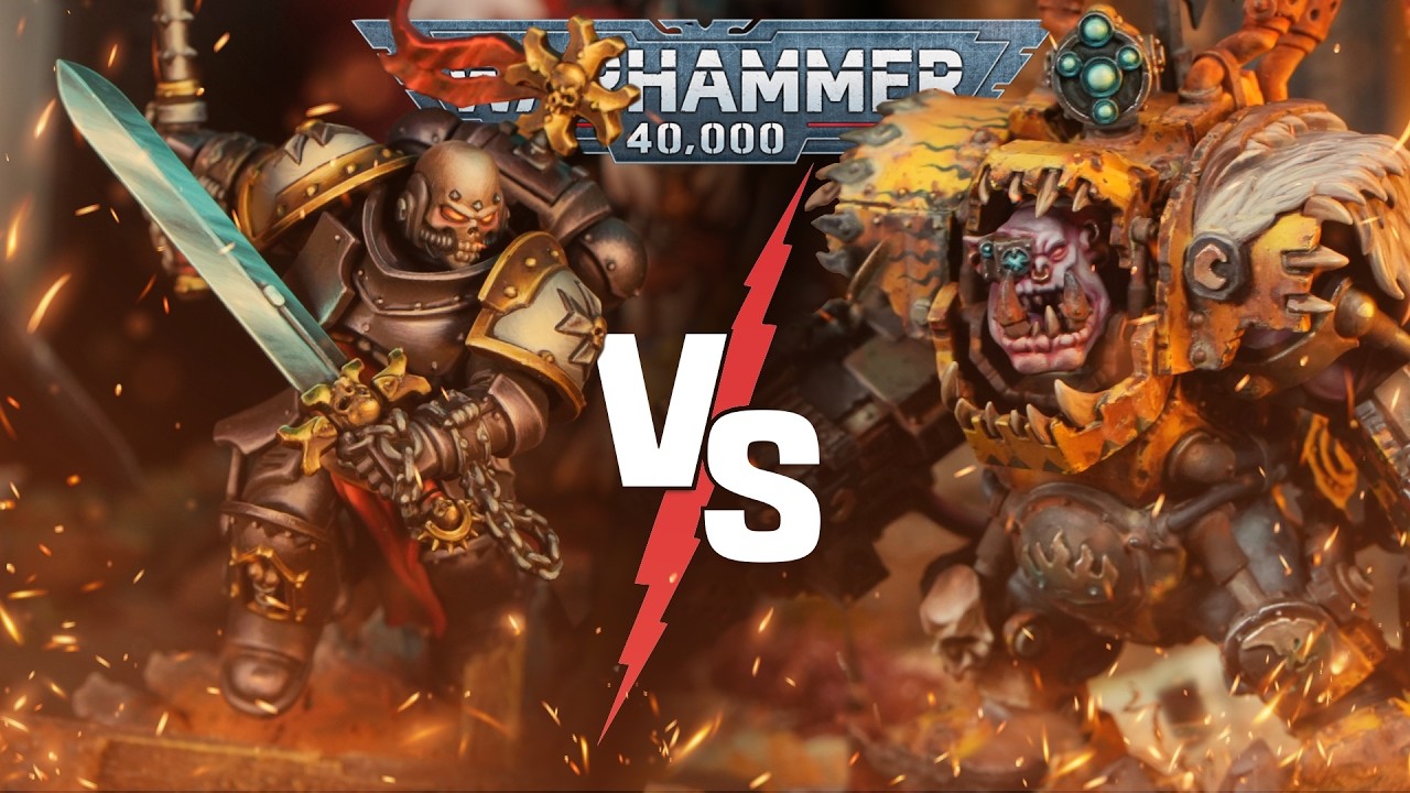 **NEW CODEX!!** Orks vs Black Templars | Warhammer 40k Battle Report