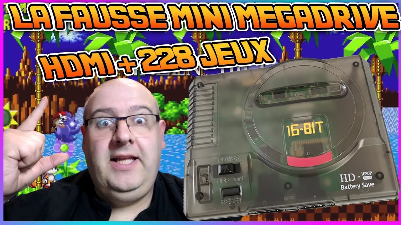 Test de la fausse mini Megadrive chinoise HDMI avec 228 jeux intégrés ! 😄