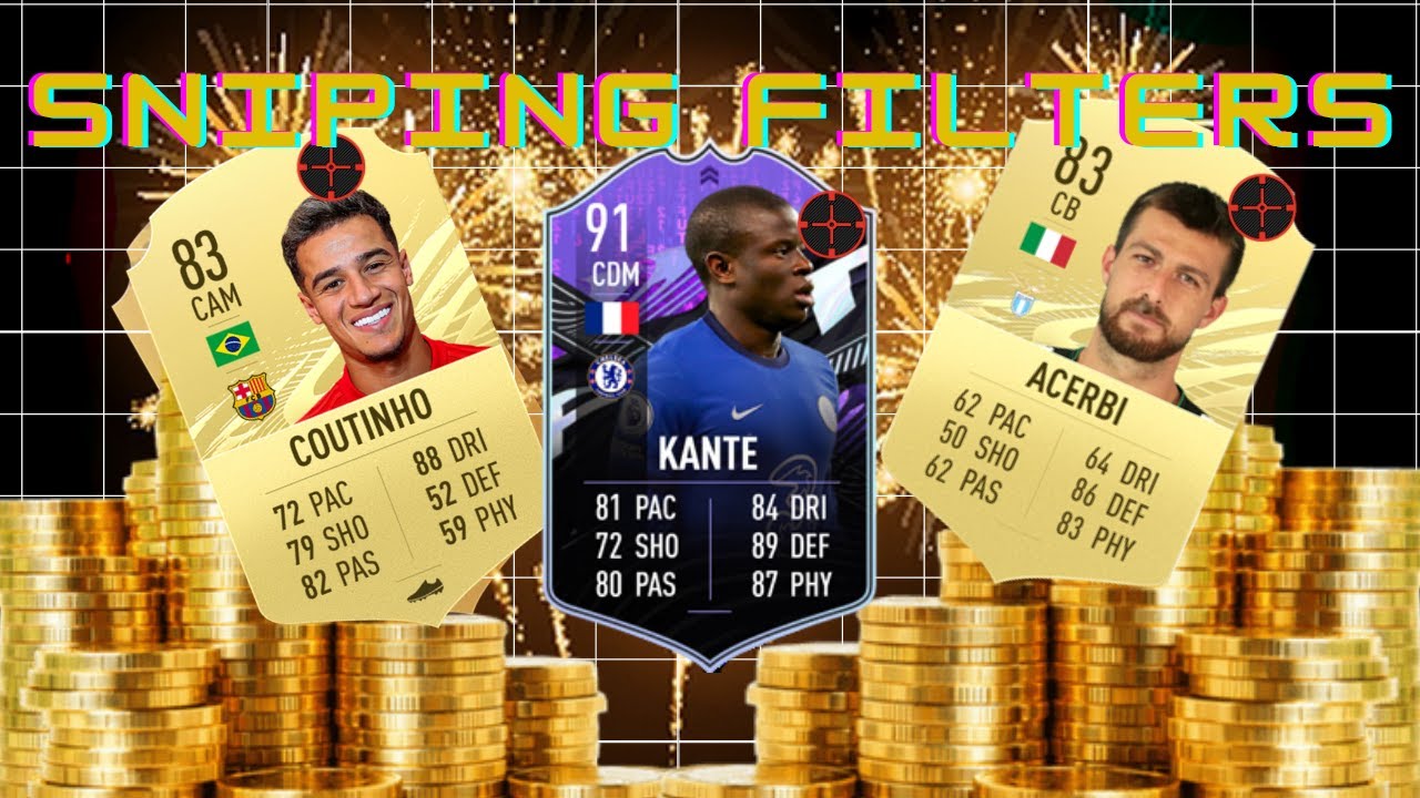 FIFA 21! INSANE SNIPING AND MASS BIDDING FILTERS MAKE 100K RIGHT NOW!!