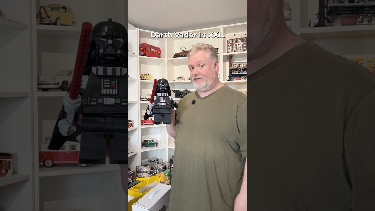 Darth Vader in XXL LEGO Star Wars Gro&szlig;e Darth-Vader-Minifigur #75461 #rlfm #reviews #lego75461