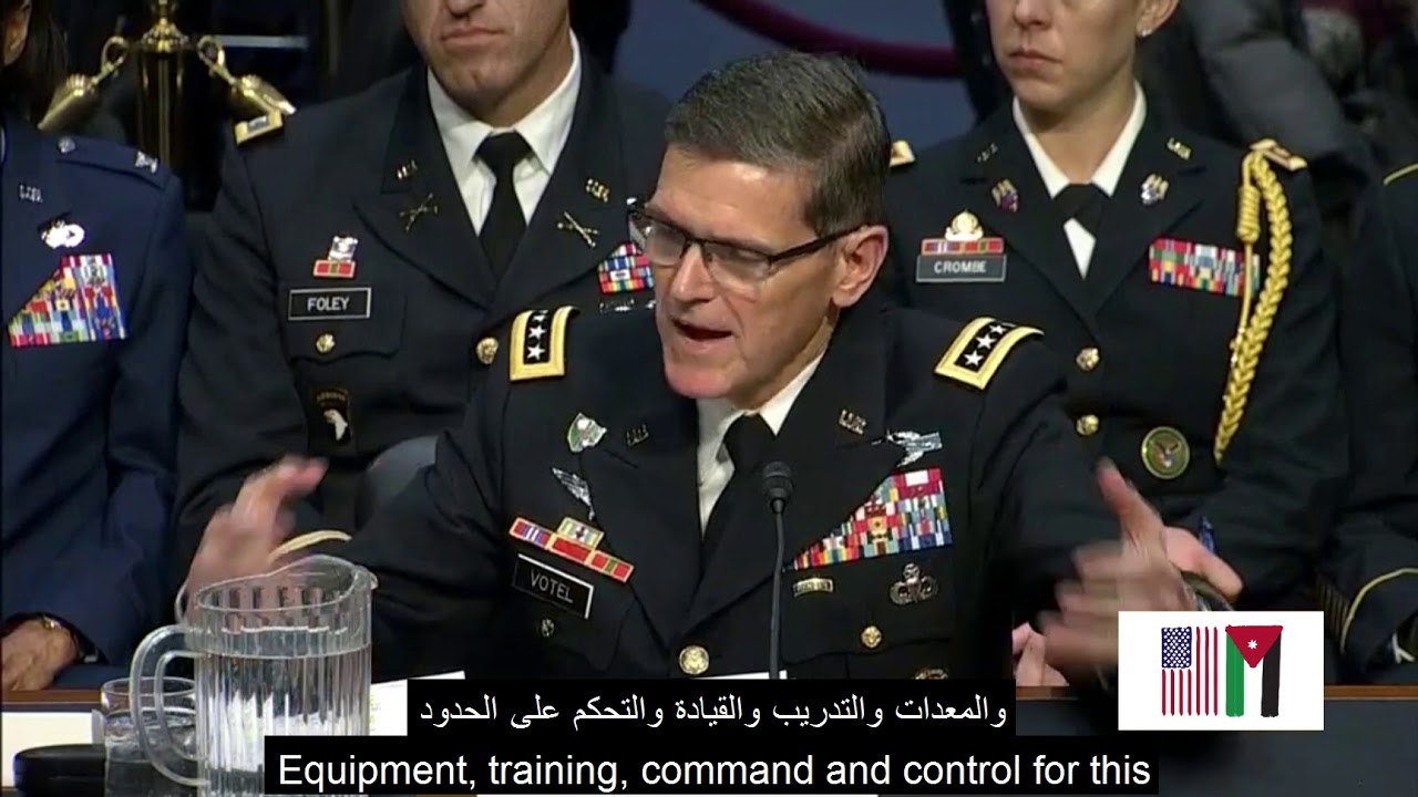 General Joseph Votel on Jordan's military and the strength of its borders.