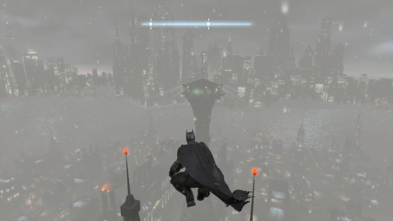 Glue Grenade Climbing to Wonder Tower - Batman: Arkham Origins