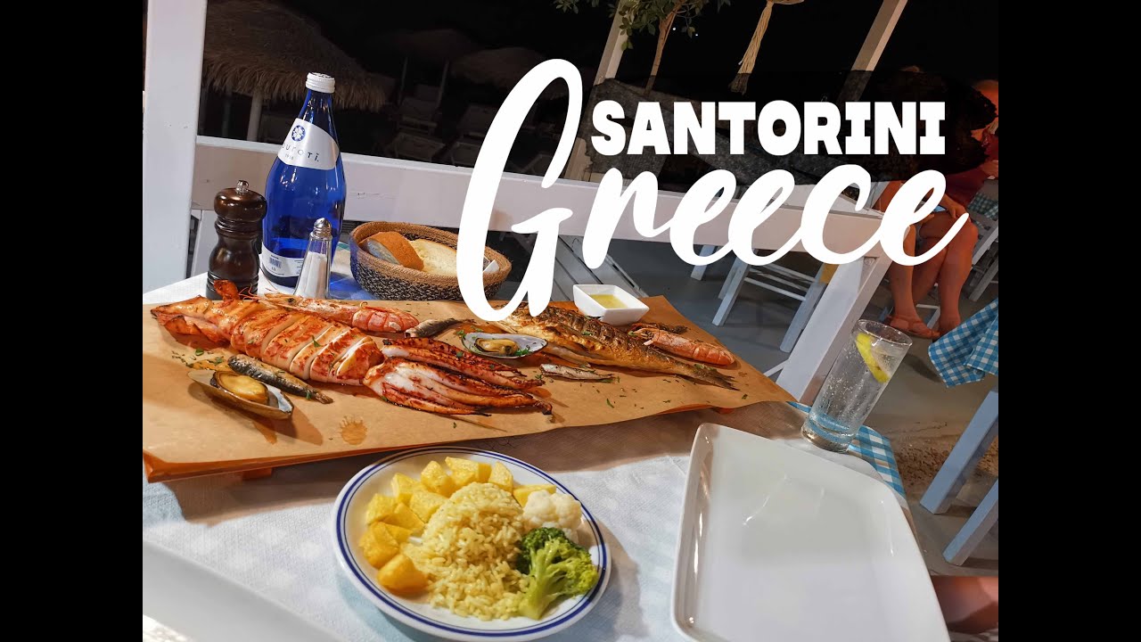 44€ Dinner in Kamari Beach 🇬🇷