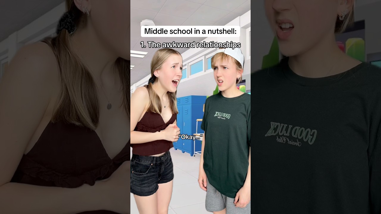 Middle school in a nutshell #pov #relatable #skit #comedy