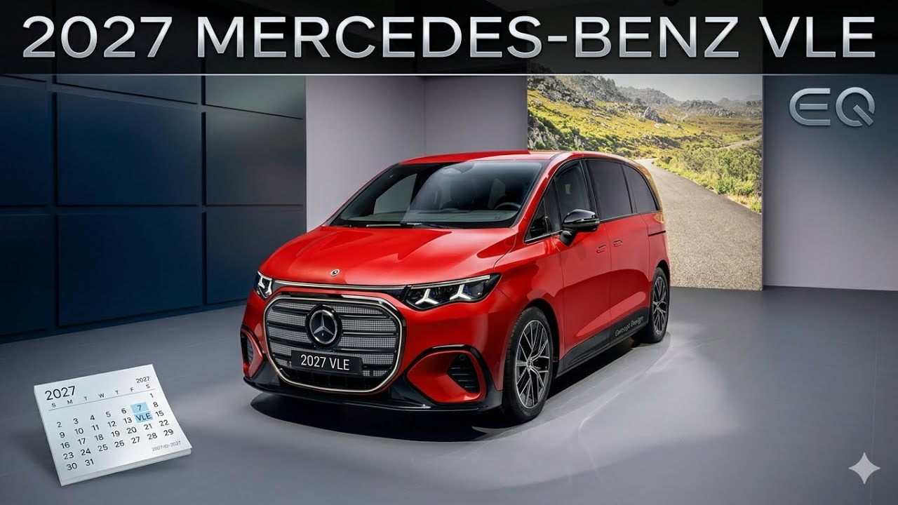Совершенно новый электрический Mercedes Benz VLE (2027) — роскошный фургон | Обзор