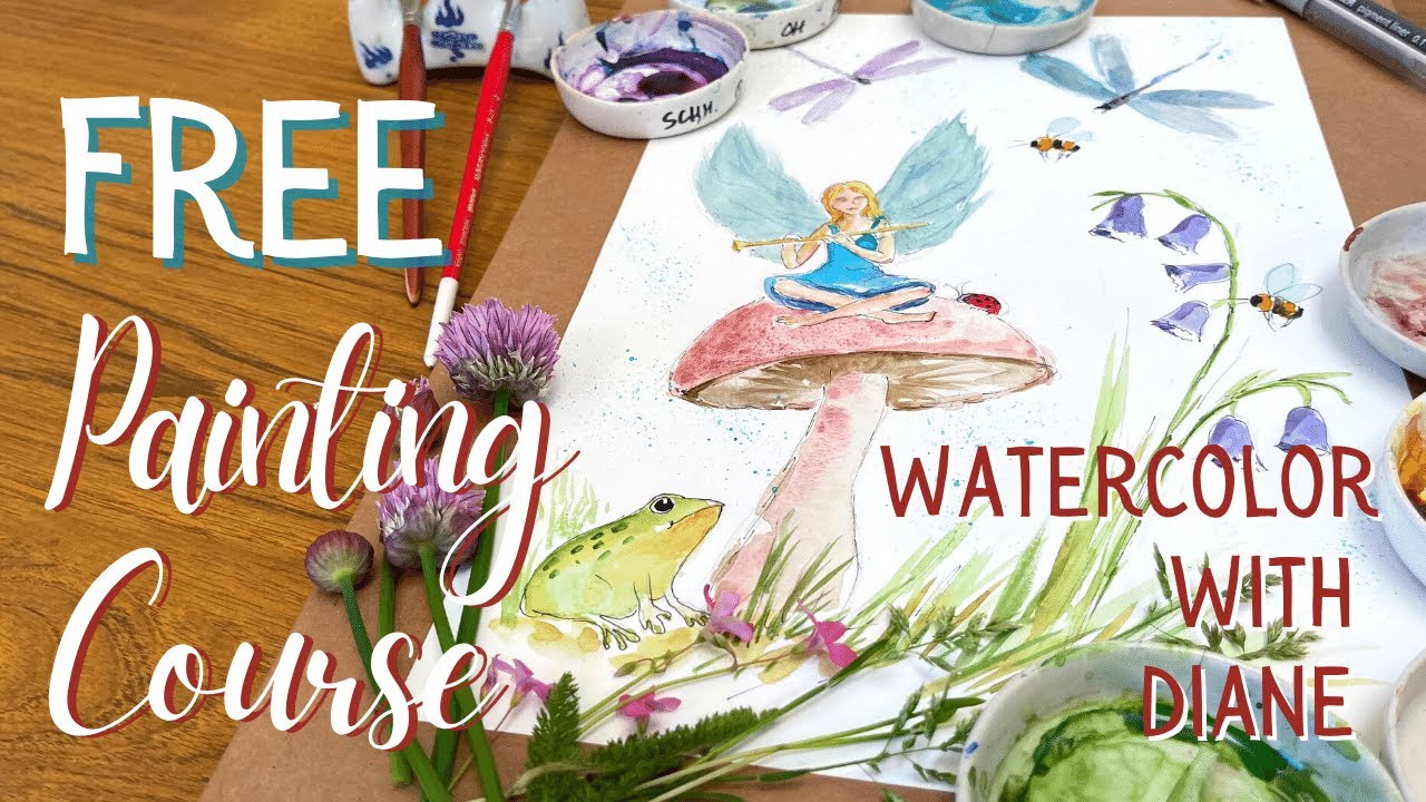 FAIRY GARDEN - Paint the Magical World of Fairyland - Easy step by step instructions in real time