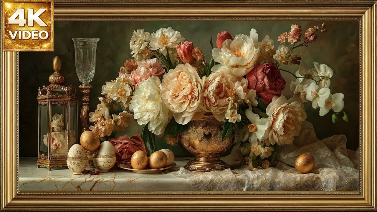Pantalla 4K para Pascua | Composición Floral Luxury | Frame TV Art -  Decoración Timeless