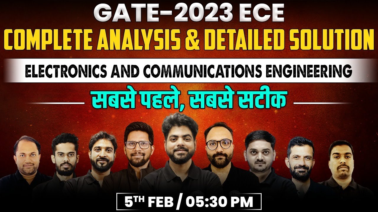 GATE 2023 ECE Complete Analysis And Detailed Solutions