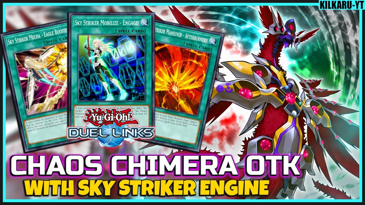 Chaos Chimera OTK with Sky Striker Engine! *NEW* Vector's Strongest Barian Skill [Duel Links Replay]