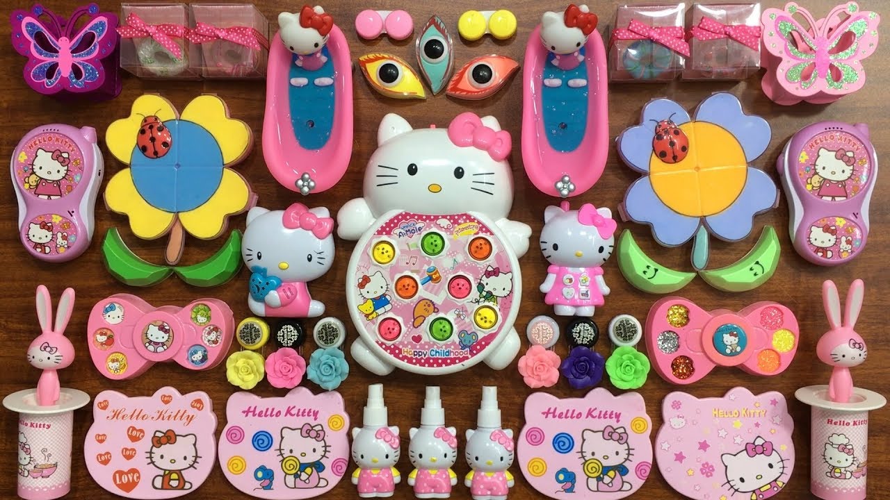 Special Series Hello Kitty Slime | Mixing Random Things into Clear Slime | Satisfying Videos