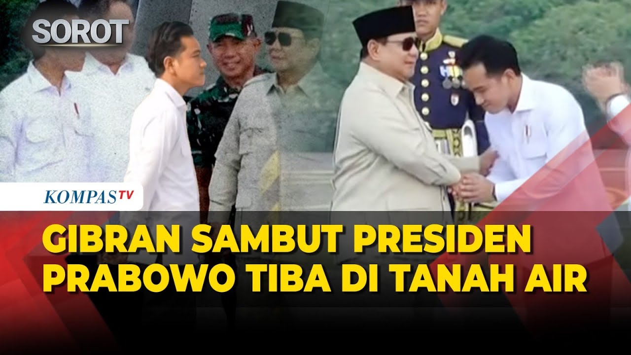 Detik-Detik Presiden Prabowo Tiba di Tanah Air usai Kunker ke AS hingga Belanda, Disambut Gibran