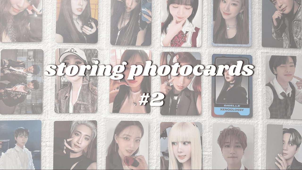 storing photocards #2 ~ skz, itzy, ateez, aespa, enhypen, ive, (G)I-dle ☆