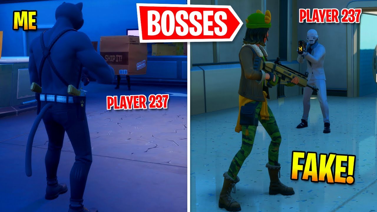 Я притворился ВСЕМИ БОССАМИ в Fortnite