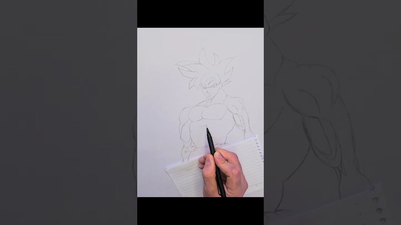 Drawing Goko from Dragon Ball 
