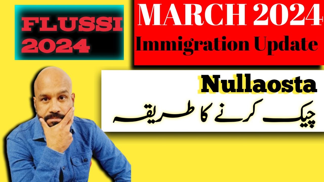2024 March Flussi How to check Nullaosta & چیک کرنے کا طریقہ Nullaosta