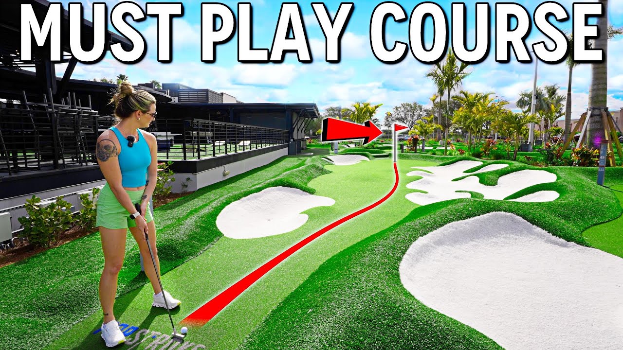 Epic TIGER WOODS Mini Golf Course!