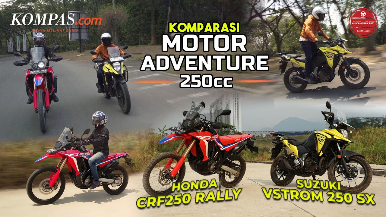 KOMPARASI | Motor Adventure 250cc | Honda CRF250 Rally vs Suzuki VStrom 250 SX