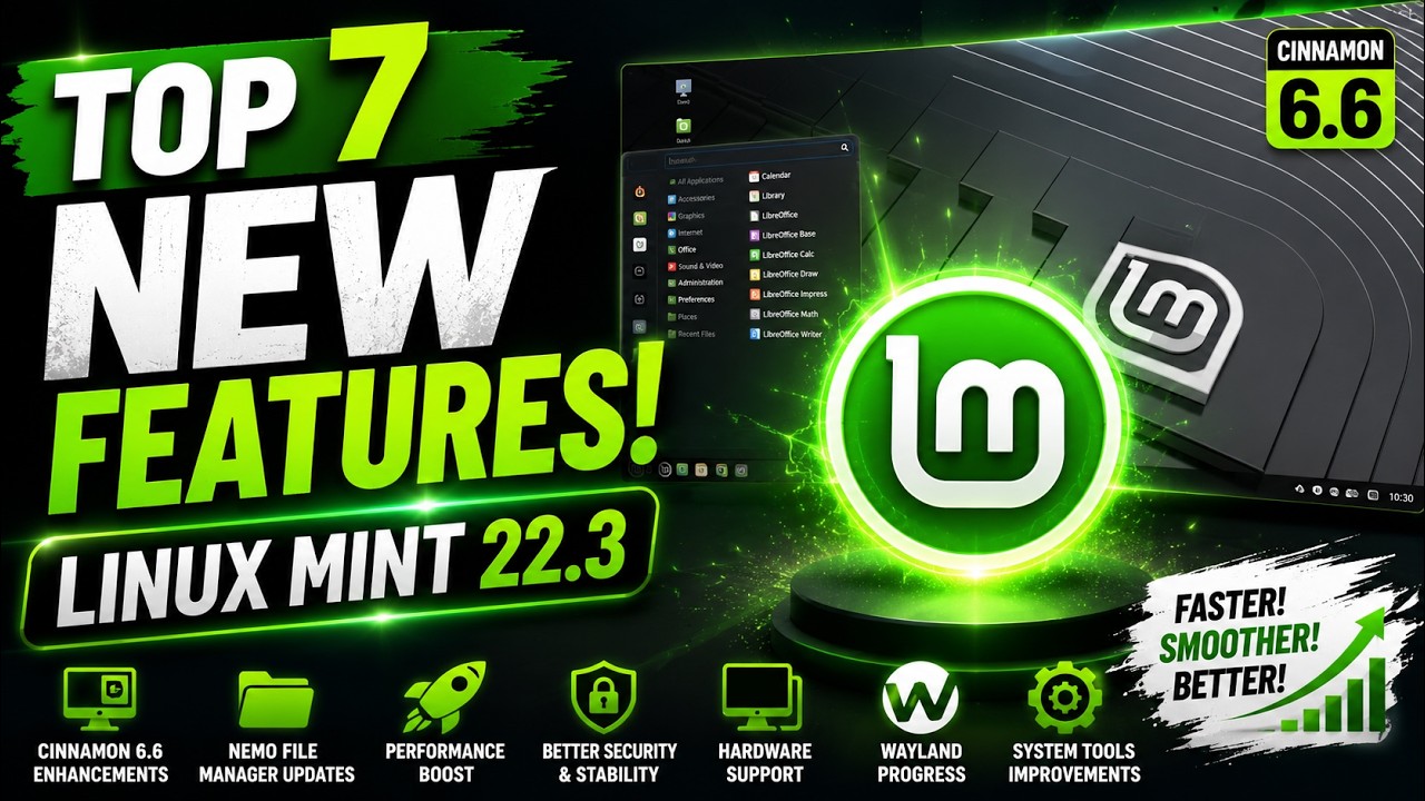 Top 7 New Features in Linux Mint 22.3 | Cinnamon 6.6, Performance Boost & More!