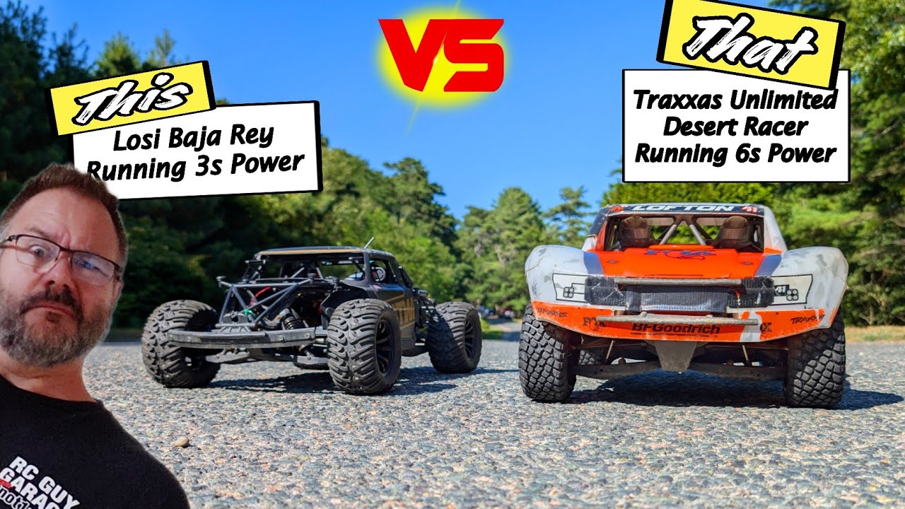 Traxxas UDR and the Losi Baja Rey