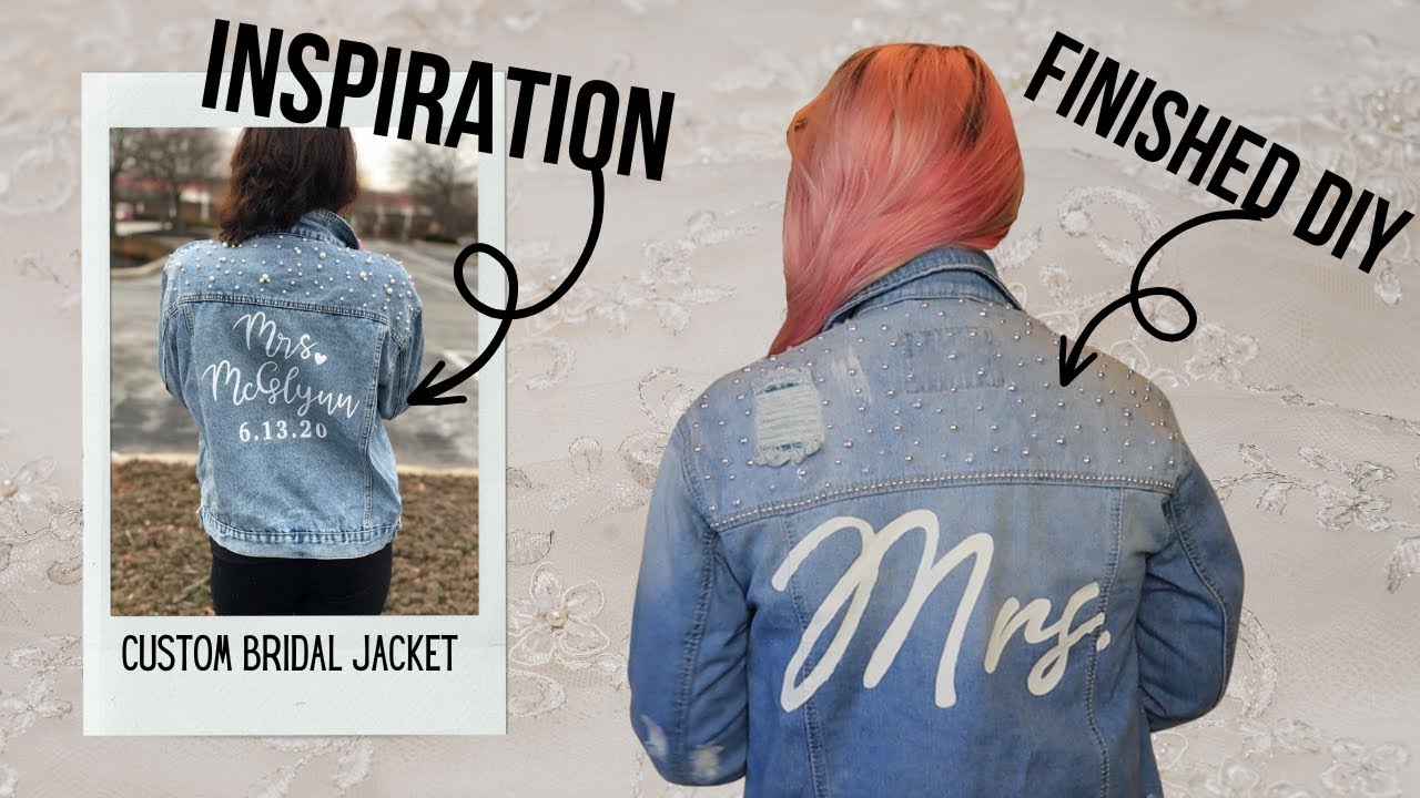 DIY Bridal Denim Jacket: The Perfect Personalized Touch for Your Wedding Day!