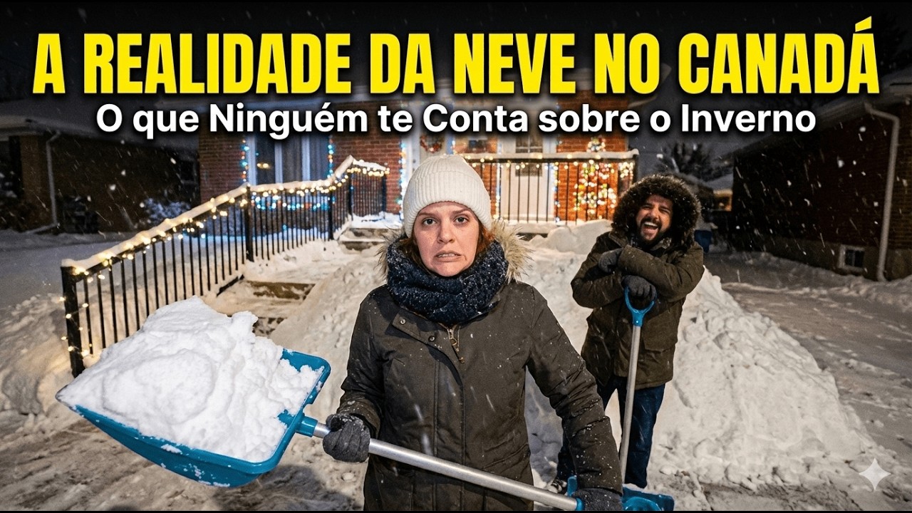 A REALIDADE DA NEVE NO CANADÁ: O que ninguém te conta sobre morar em casa!?