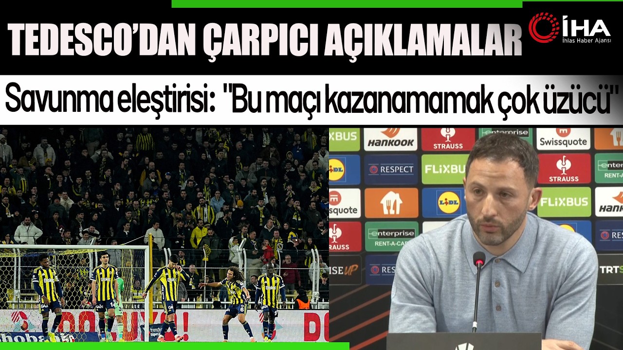 Tedesco: “Ortaları Engelleyemiyoruz, Bu Bizim Problemimiz”