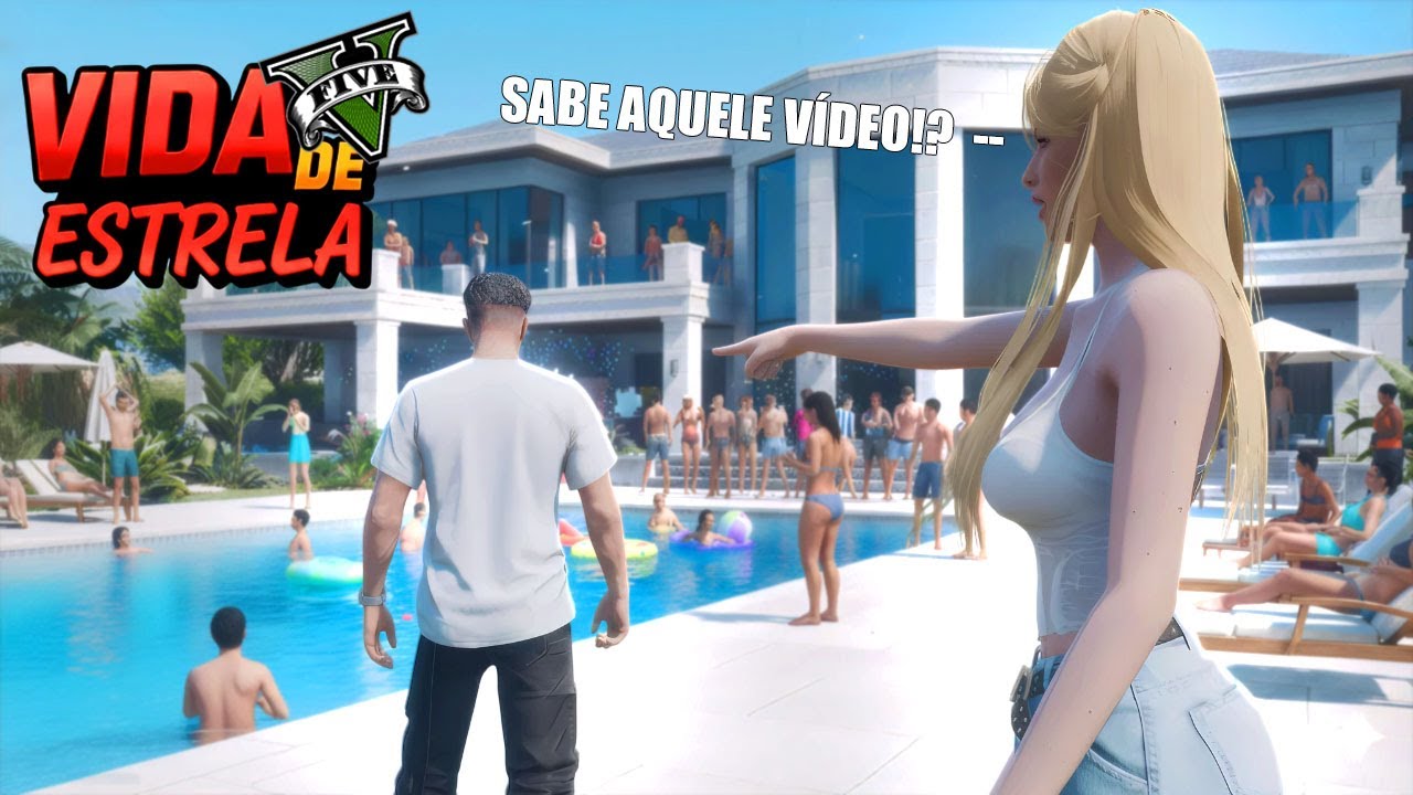 GTA V : VIDA DE ESTRELA - OLHA O QUE ELA FEZ COMIGO NA FRENTE DE TODO MUNDO!!!!!! - EP.04