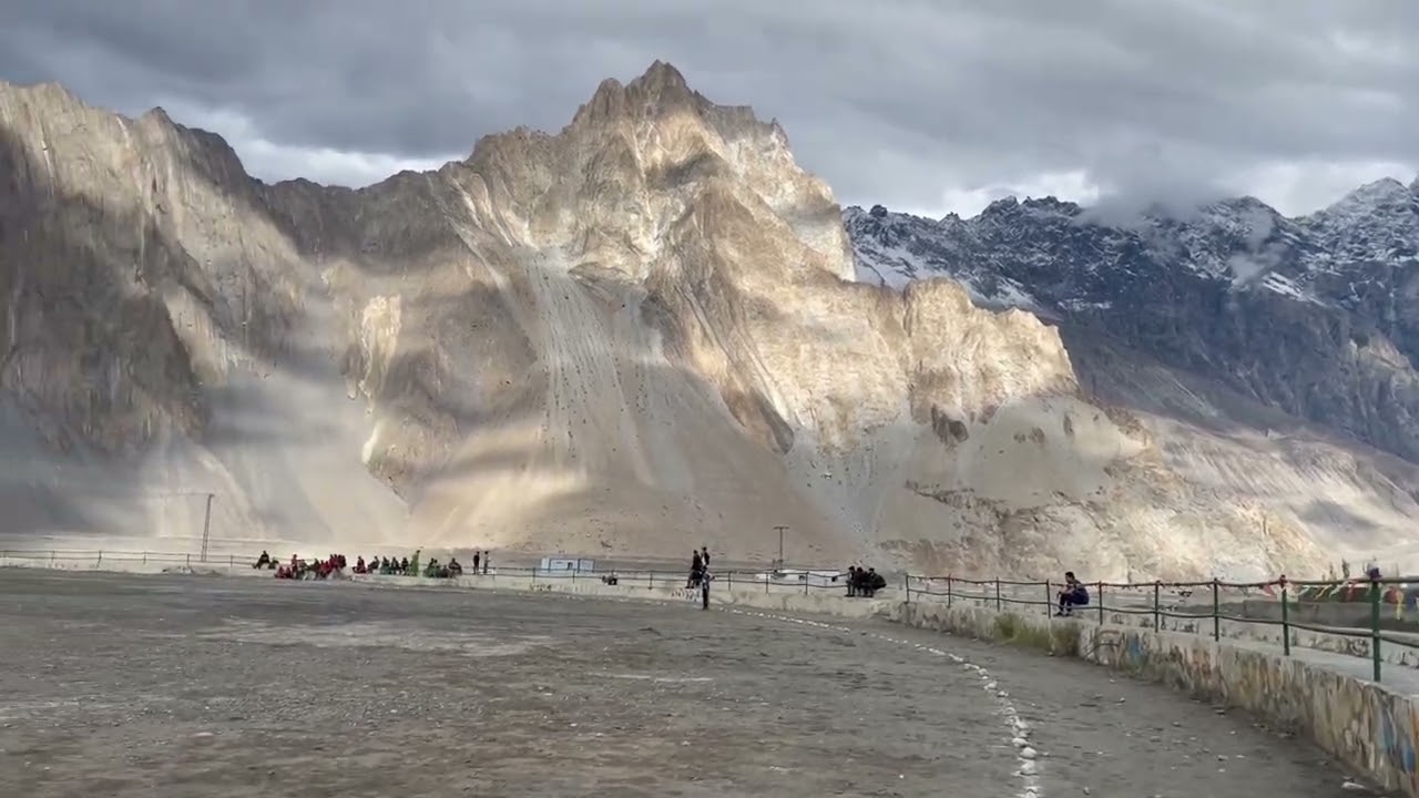 Cricket game, Passu cones, Pakistan, july 2022