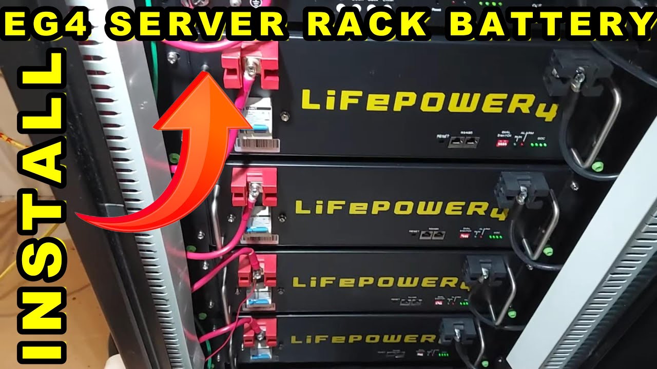 Установка в серверную стойку EG4 Lifepower 4 LFP 48V