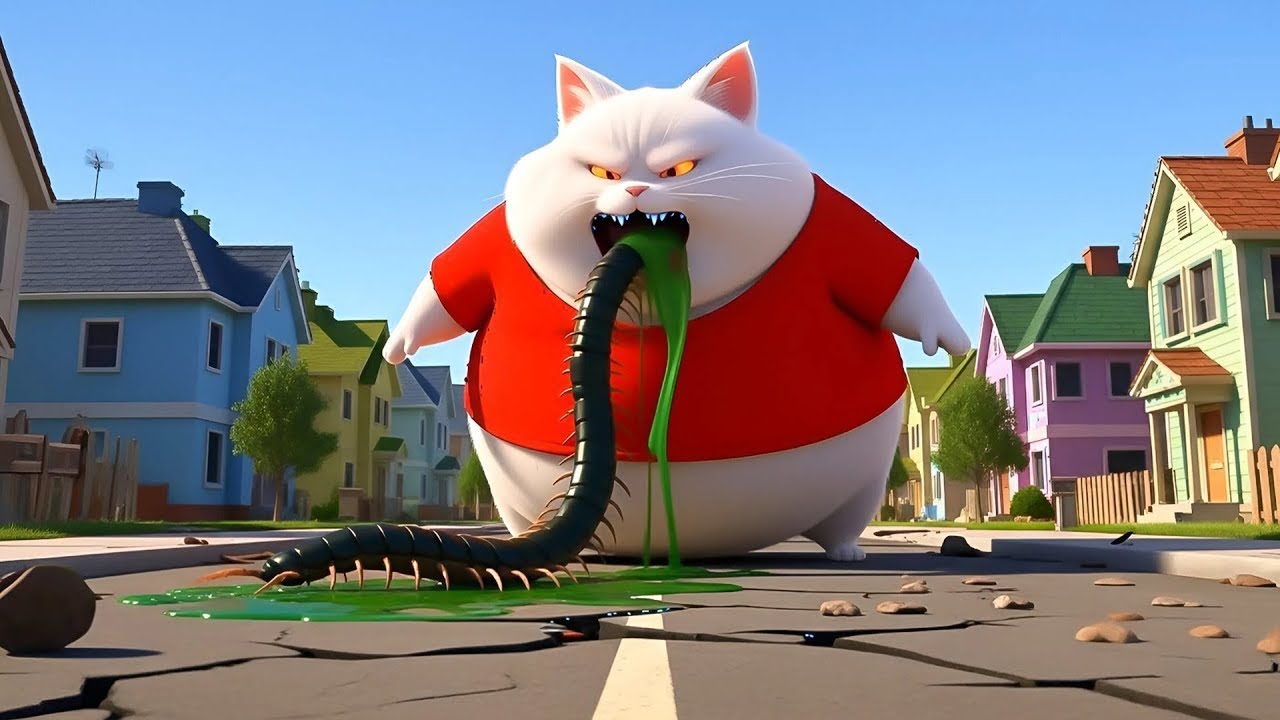 🐱 Cat Story Short: When a Sleepy Kitten Imagines a Colorful Bug World #catshort#catstory#aicat