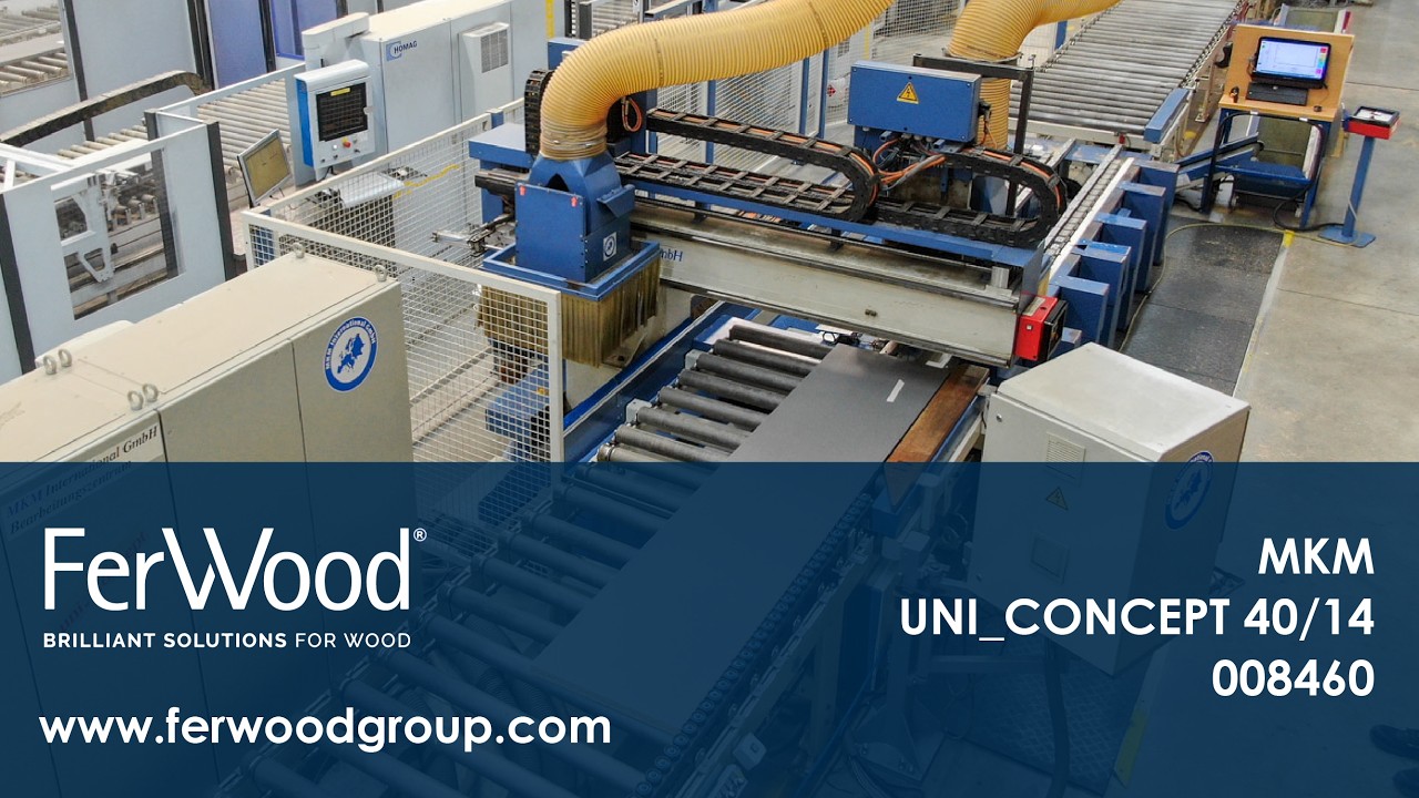 Centro di lavoro a ventose in azione - MKM - UNI_CONCEPT 40/14 - Ferwoodgroup - 008460
