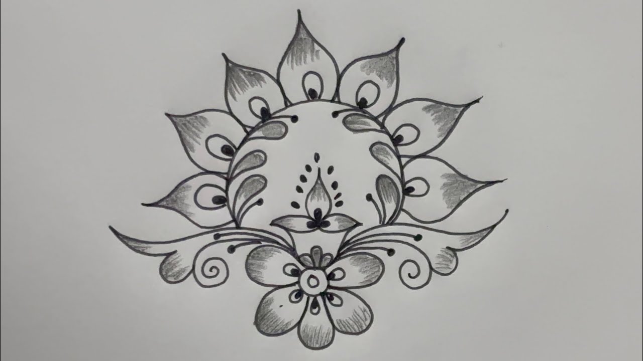 Free hand rangoli design 🌸 for diwali 🪔 special 