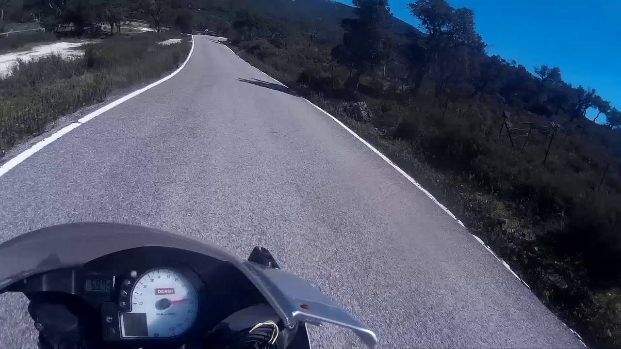 Subida de Puerto Galiz  desde Alcal&aacute; de los Gazules GPR 125 sj4000