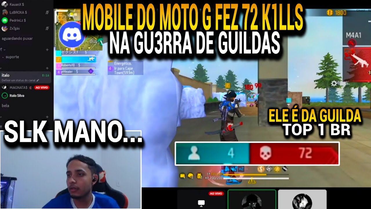 MOBILE DA GUILDA TOP 1 DO BRASIL BATEU O NOVO RECORD DA GUERRA DE GUILDAS FAZENDO 72 K1LLS