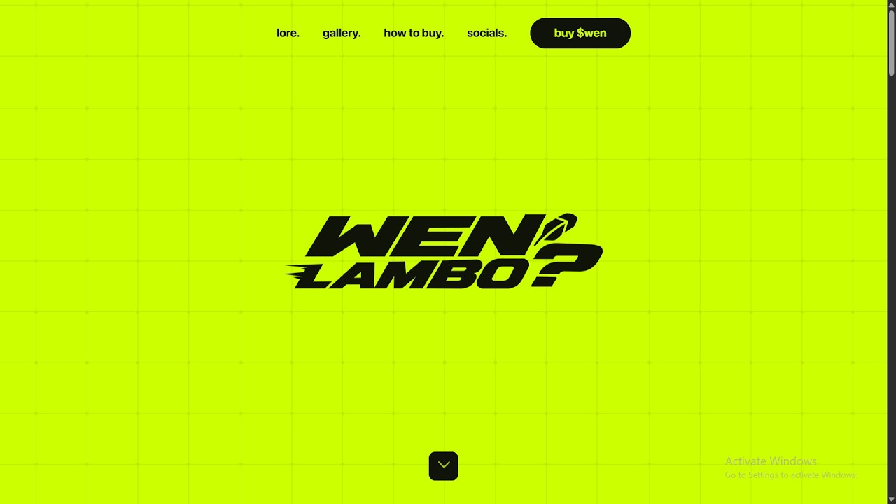 Всё о проекте Wen Lambo (wenlamborh.com) ($WEN)!!