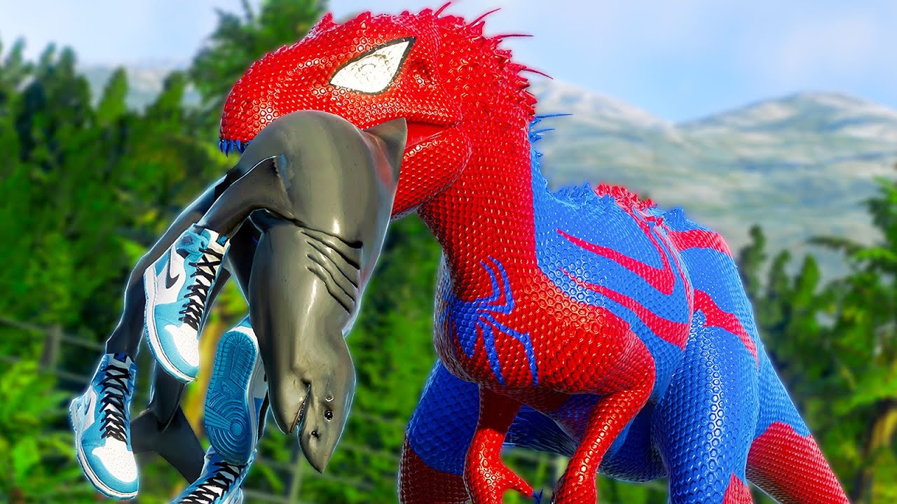 Tralalero Tralala vs CARNIVORE l T-REX, I-REX, ALLOSAURUS l Pro 8 SuperHero Team JWE 2