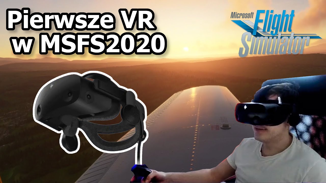 Pierwszy raz nagrywam w VR! | #MSFS2020 PL