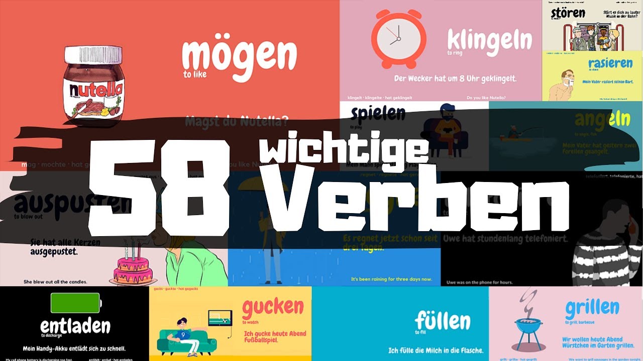 Deutsch für Dich #5: 58 wichtige Verben mit Beispielen *im Alltag