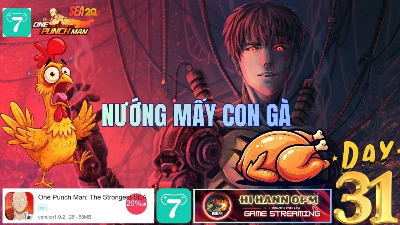 Quay Genos UR + Sv 728 Quyết T&acirc;m H&agrave;nh G&agrave; Hay Bị G&agrave; H&agrave;nh - Companion One Punch Man X7Game SEA Day 31