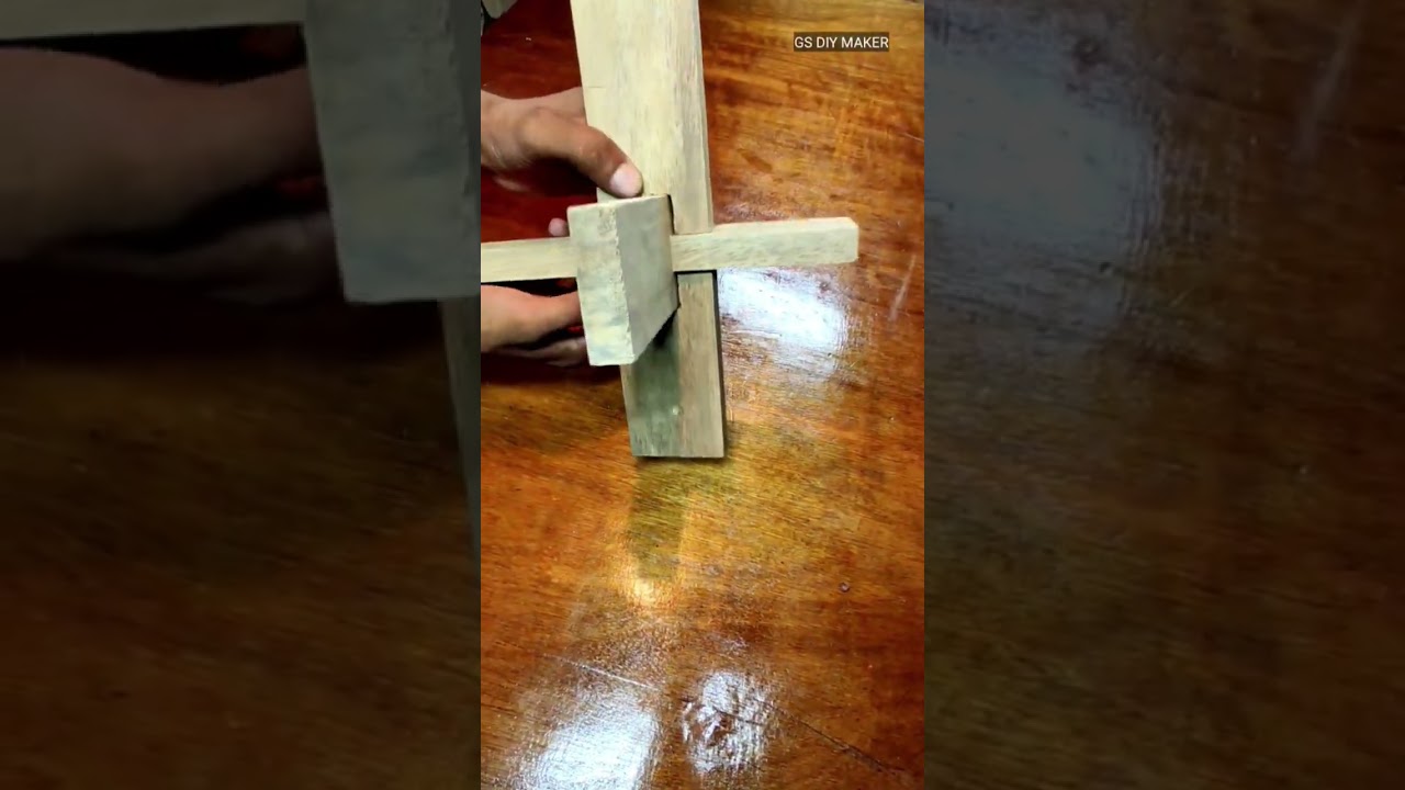 Strong Wood Joint Secret 🤫 #woodworking#woodhack#diywood#carpentry#woodtips#shorts#smartwoodtips