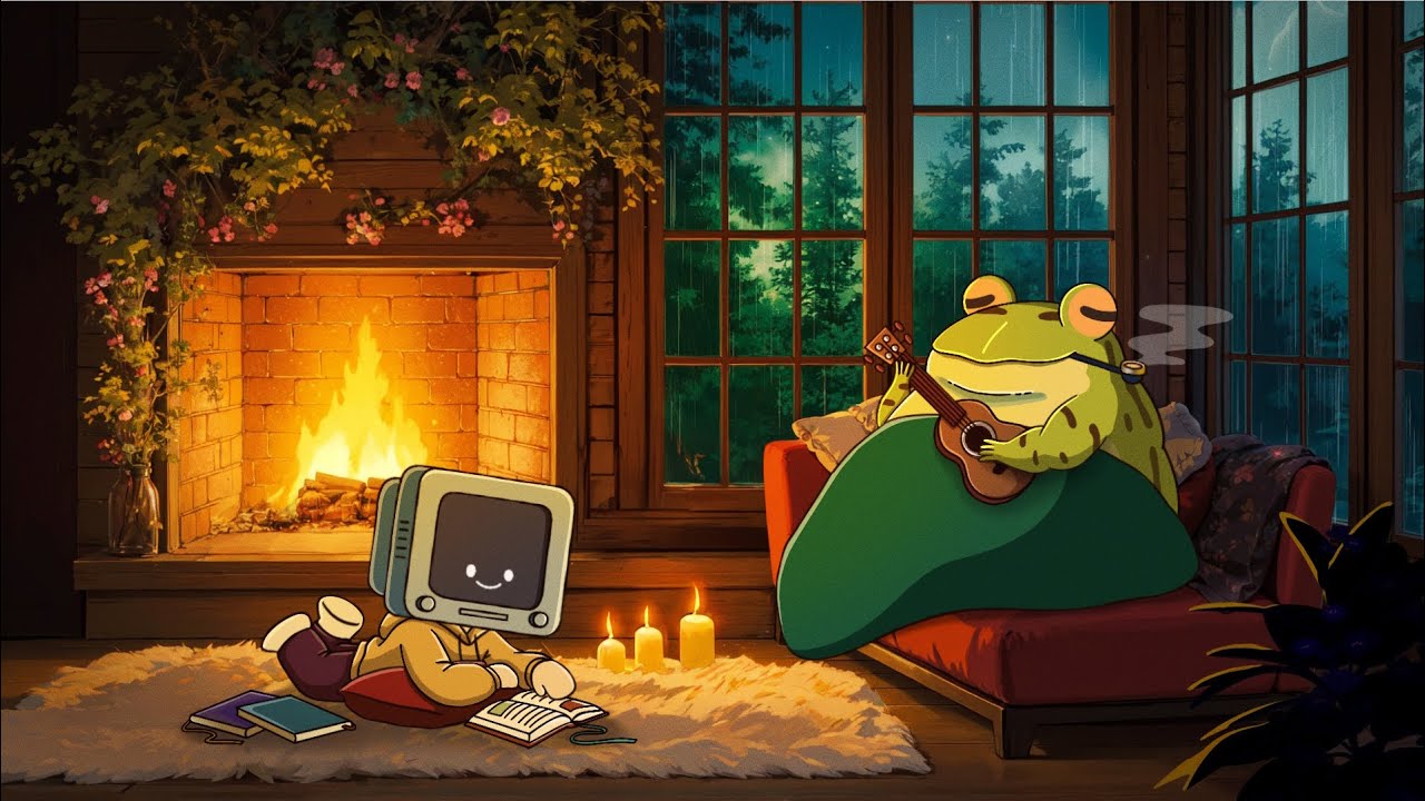 strangely peaceful and cozy 🌧 calm your anxiety, relaxing music - lofi hip hop mix - aesthetic lofi