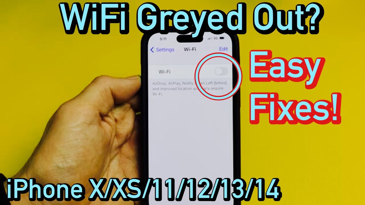iPhone X/XS/11/12/13/14: Wi-Fi недоступен? ИСПРАВЛЕНО!