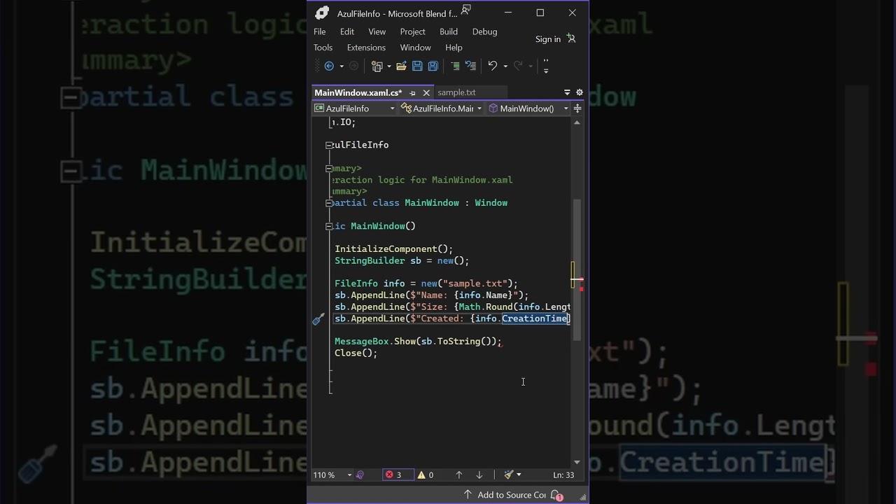 Get File Metadata in .NET with FileInfo